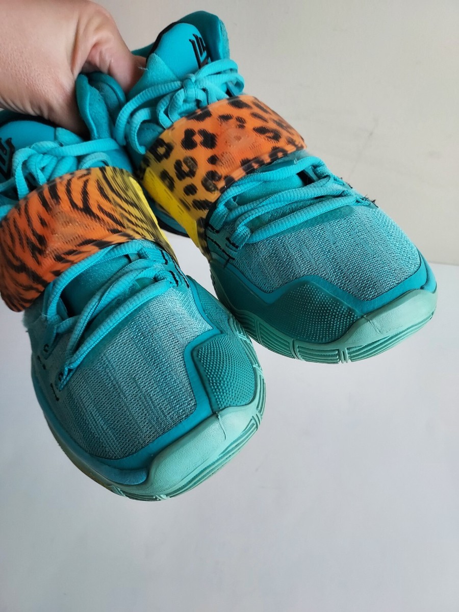 Nike Kyrie 6 Oracle Aqua Black Opti Yellow Basketball Shoes Men's