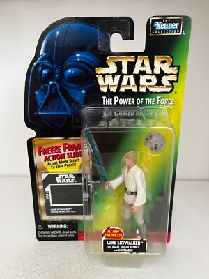 Star Wars Power Of The Force Einfrieren Rahmen Luke Skywalker & Blast Helm Figur