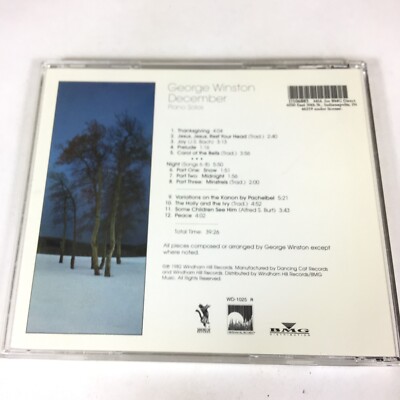 DECEMBER - GEORGE WINSTON - PIANO SOLOS - AUDIO CD | eBay