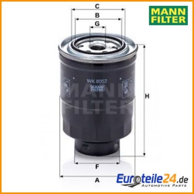 Kraftstofffilter MANN-FILTER WK8052z für Mazda 6 Kombi CX-5