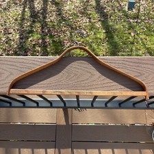 Vintage Wooden Clothe Hanger Central Dry Cleaning New York Advertising Orange NJ