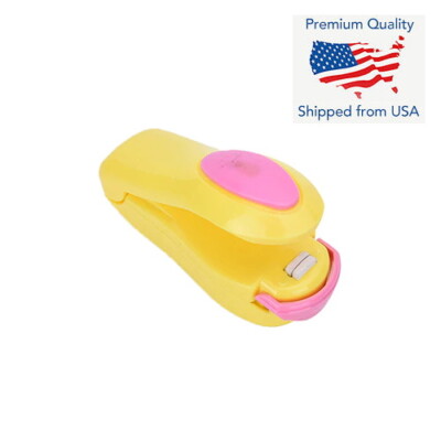 Mini Heat Sealing Machine Impulse Sealer Seal Tool Packing Plastic Bag - Yellow