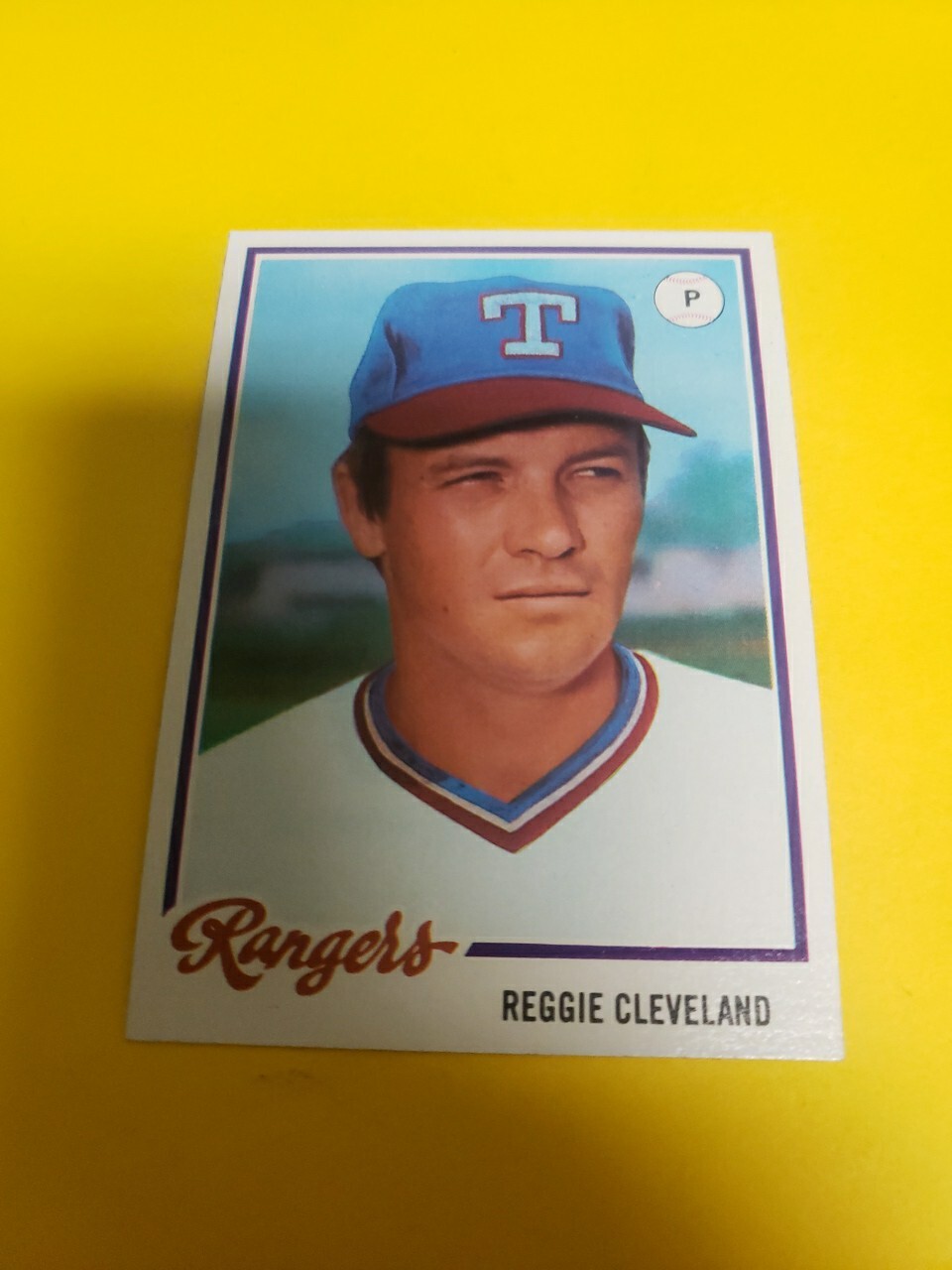 1978 Topps Burger King Restaurant Texas Rangers Reggie Cleveland #10