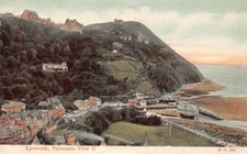 A241 Inglaterra 1908 Lynmouth General View playa postal vintage