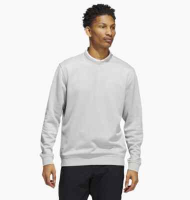 Adidas Golf Primegreen Go To Crewneck Pullover, grau, NEU