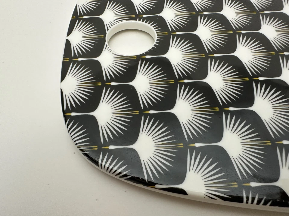 Хлеб + масло Fiesta сыр блюдо черный белый фарфор - Изображение 3 из 4