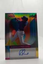 2022 Leaf Vivid Reginald Preciado Silver /40 Refractor Auto Rookie CUBS #BARP1