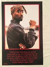 Tupac Shakur 1999 Poster 2 Pac Scorpio Red Border Rap Hip Hop
