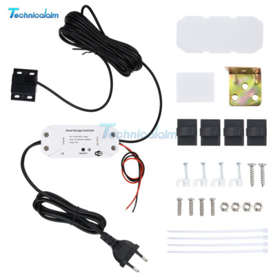 WIFI Smart Home Garage Door Controller Wireless APP Remote Control Timer EU Plug