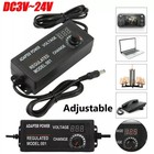 Electrical Power Supply Adapter Charger Variable Voltage Adjustable3-12V/9-24VDC