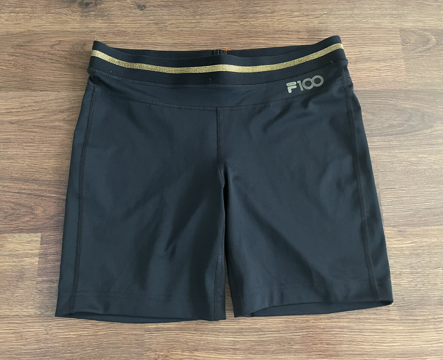 Pantaloncini Fila Donna Extra Small Xs Biker Neri 100 Sport Spandex