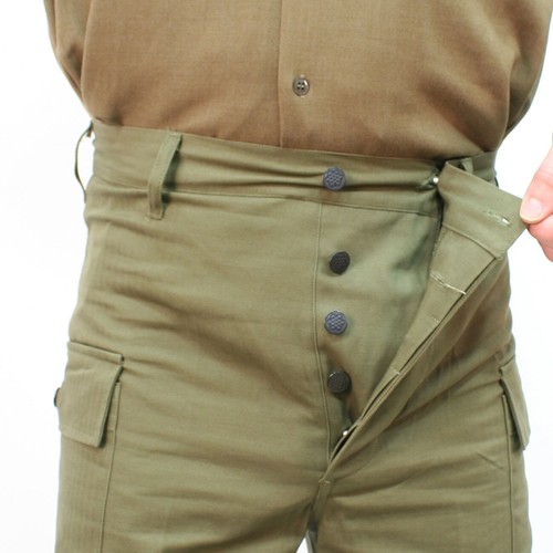 Replica US Army HBT Trousers. 1943 Pattern OD 7 Green by Kay Canvas AG1383 - Picture 5 of 7