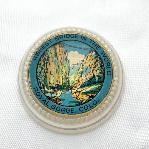 Pisapapeles vintage cúpula de vidrio puente más alto del mundo-Royal Gorge Colorado - Imagen 1 de 6