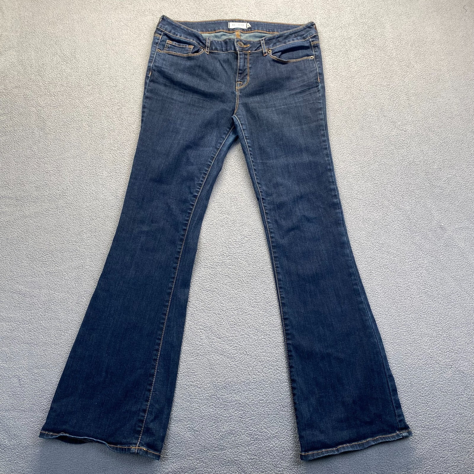 Bullhead Trading Co Dark Wash Slim Boot Cut Women's Blue Denim Jeans,Size  13R
