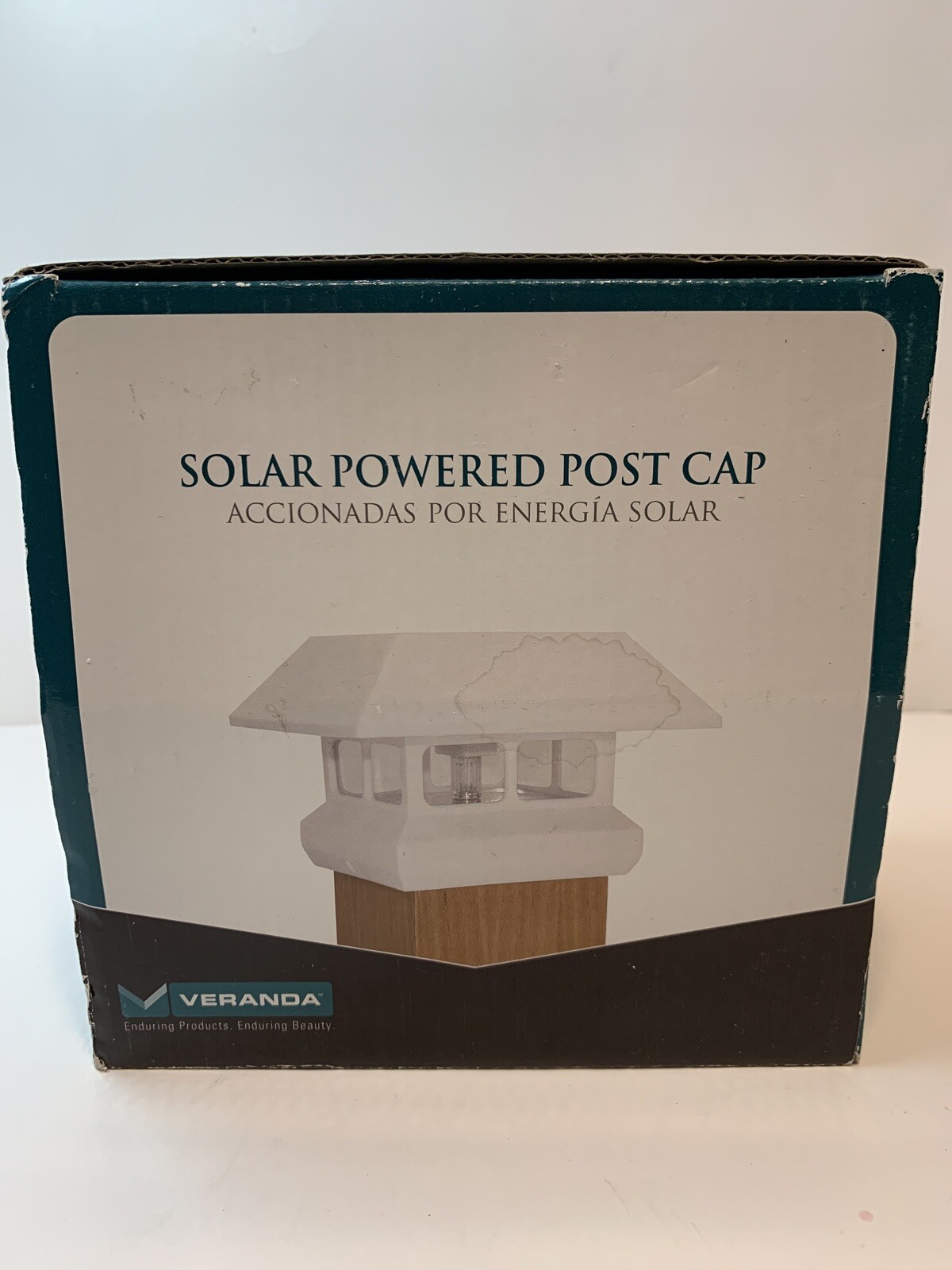 barrette solar post caps on Veranda Solar Powered 4x4 Post Cap White For Sale Online Ebay