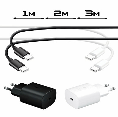 Schnellladekabel Ladegerät 25W für Samsung Galaxy S20 S21 S22 S23 S24 Plus Ultra