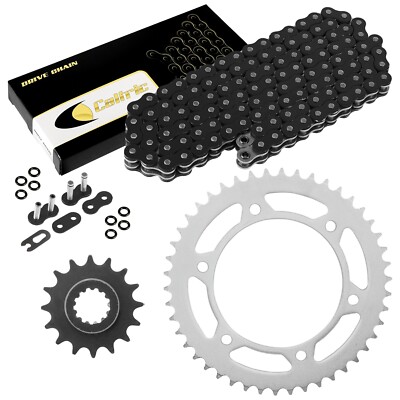 Black O-Ring Drive Chain and Sprockets Kit for Honda CBR600F4I 2001 2002-2006