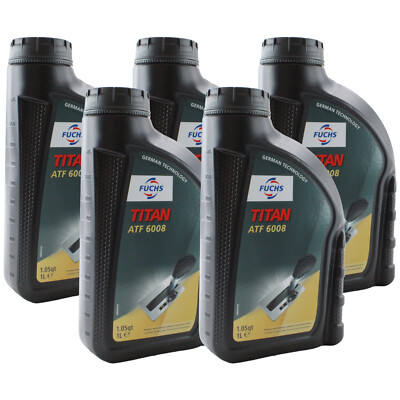 Fuchs 5 Liter TITAN ATF 6008 Transmission Fluid Lifeguard 8 Green 5 x 1L