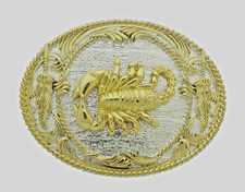 Scorpion Belt Buckle New Men Women Gold Silver Metal Zodiac Western Cowboy Rodeo