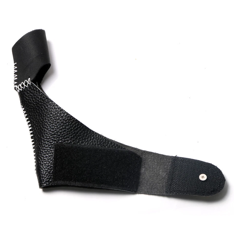 Archery Soft Leather Thumb Ring Finger Guard Protector for Right Hand Shooting - Image 4 of 4