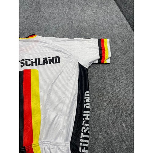 Bio-Racer Men's White Full Zip Polyester Back Pocket Cycling Jersey Size 3XL - Picture 9 of 15