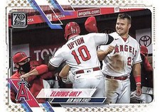 #166 Elbows Only Los Angeles Angels 2021 Topps Gold Star 8/4