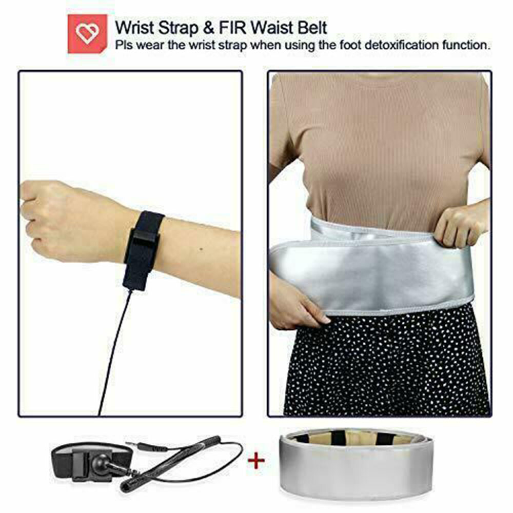 Ionic Detox Foot Bath Machine SPA System with Wrist Strap Replacement Arrays 