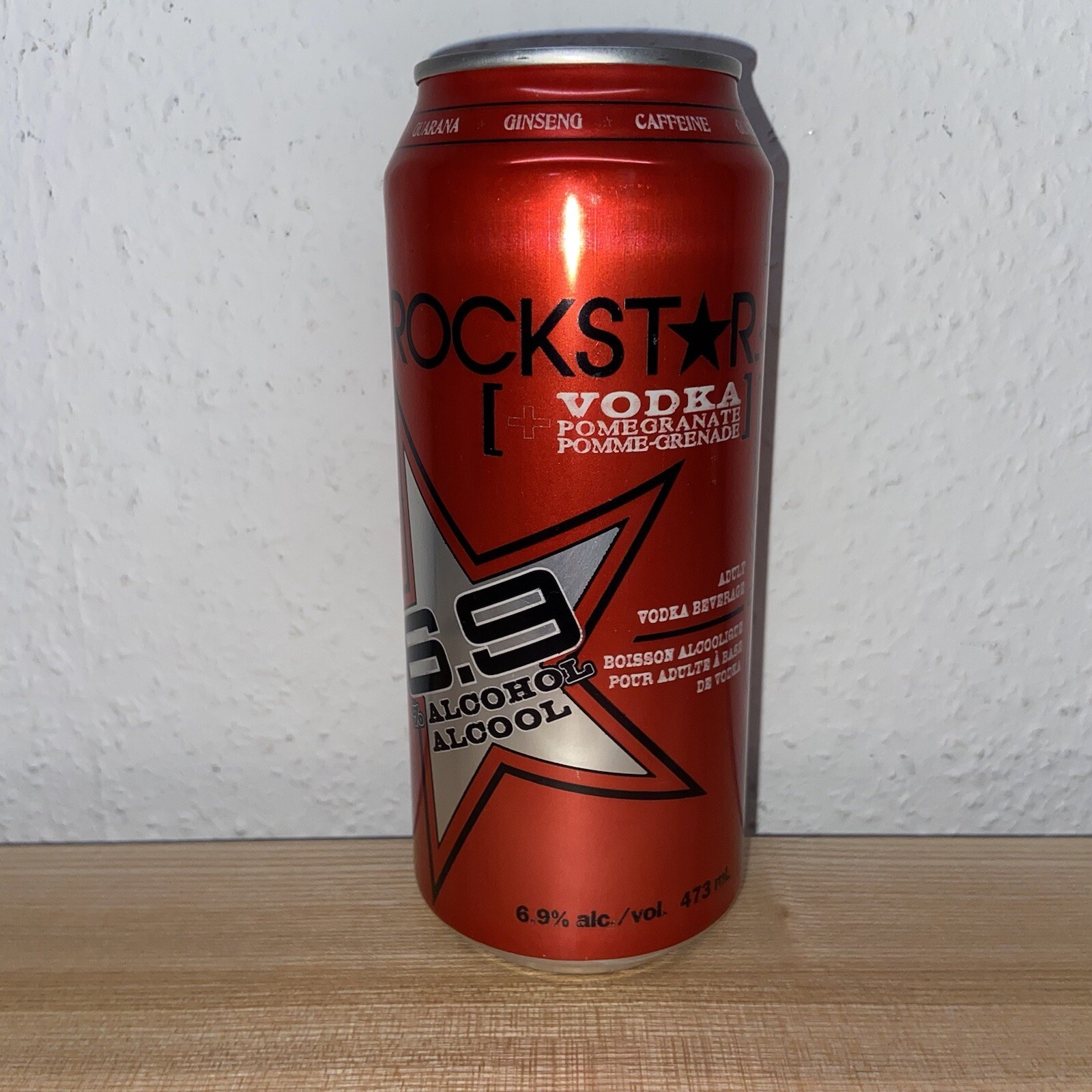 2013 Rockstar Vodka Pomegranate Canada Alcohol Sammler Energy Drink