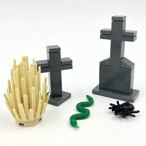 MOC City Street View Medieval Knight Castle Cemetery Baseplate Tombstone Bulk - Picture 13 of 32