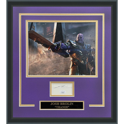 Josh Brolin ''Thanos'' Autographed Marvel Avengers 8x12 Photo ''Signature Series'' F