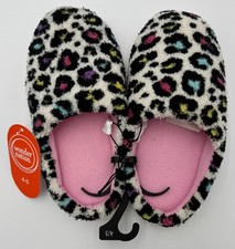Girls Slippers Size 4/5 WONDER NATION NWT floral colorful fun