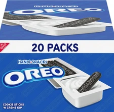 Handi-Snacks OREO Cookie Sticks 'N Creme Dip Snack Packs, 20 Snack Packs