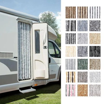 Chenille Insektenschutz Vorhang Flauschvorhang Wohnwagen Türvorhang Flausch - Bild 1 von 4