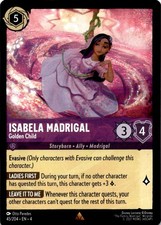 Isabela Madrigal - Golden Child NM Rare Ursula's Return Lorcana