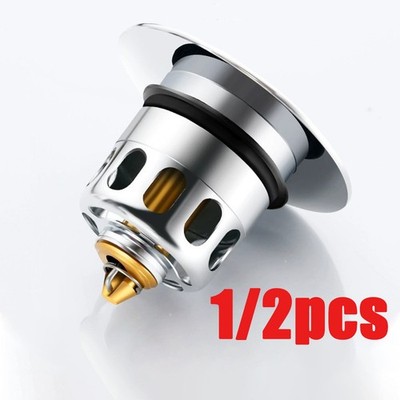 Wash Basin Core Bounce Universal Bathroom Sink Plug Stopper Pop-Up Drain Filter