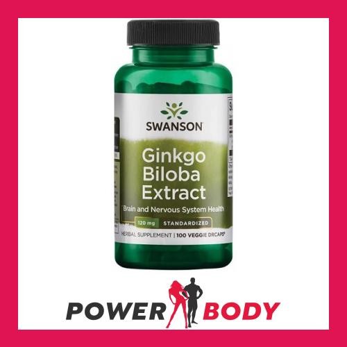 Swanson - Ginkgo Biloba Extract, 120mg - 100 vcaps