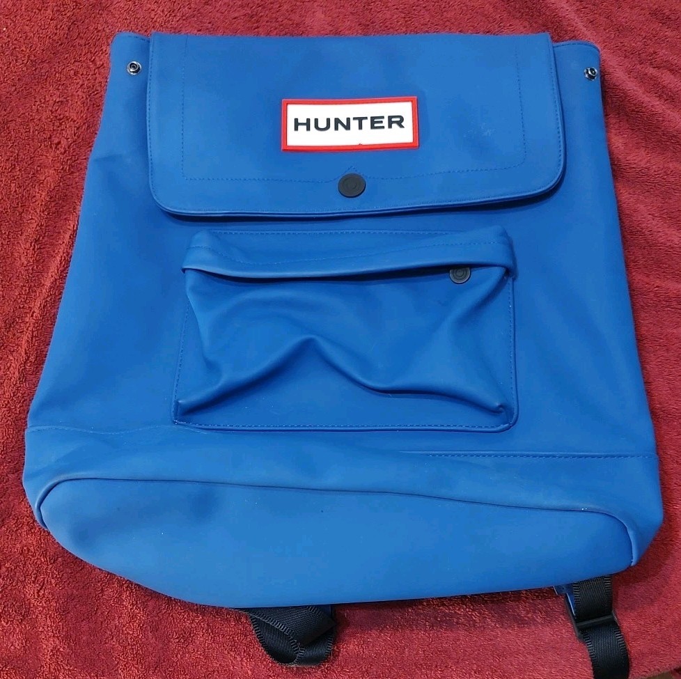 HUNTER for Target Large Blue Backpack Bookbag Limited Edition