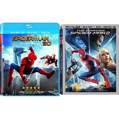 Spider-Man Homecoming (3D) + The Amazing Spider-Man 2 (3D) (Product Bundle)
