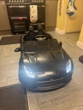 Children's 12V Electric Ride-On Car Battery Operated Black Jaguar with Remote