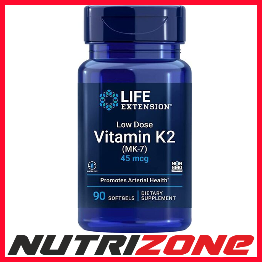 Life Extension Low Dose Vitamin K2 (MK-7) 45mcg - 90 softgels