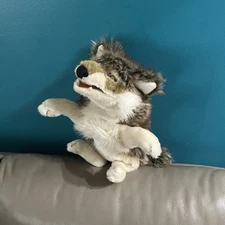 Folkmanis Gray Wolf Hand Puppet 20”