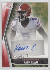 2022 SAGE High Series Auto Red Kaiir Elam #A-KE2 Auto 2b2
