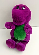 Vintage Barney the Dinosaur 12” Plush Purple Stuffed Animal Lyons Group 1992