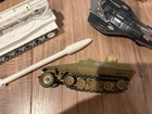 Vintage Military Vehicle Lot Tanks Helicopter Jet Missile Launcher 8pc Army Toy — photo 3