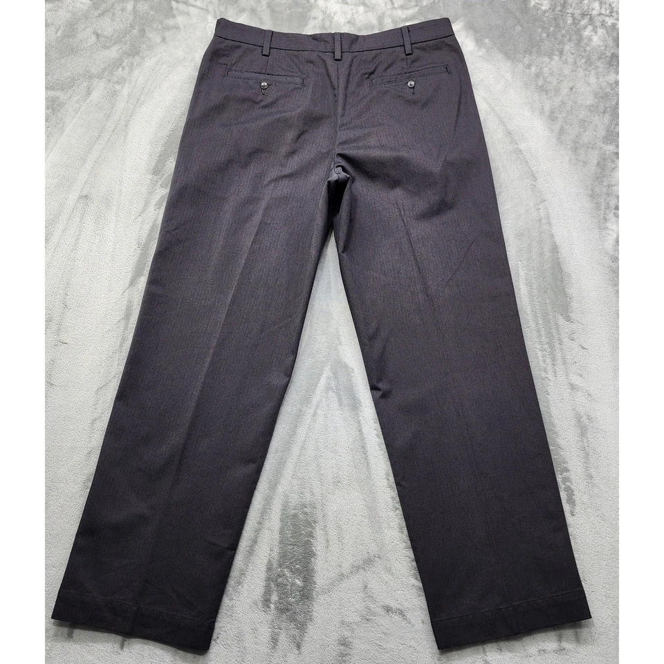 Pantalones Eddie Bauer Para Hombre 38WX34L Negros Calce Relajado Frente Plano Chino Caquis Oficina Foto 2 de 4