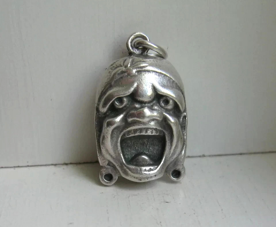 Unique Sterling Silver Double Sided Screaming Pir… - image 2