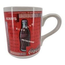 Coca Cola Coffee Mug Coke Advertising Gibson Ceramic 1997 Vintage
