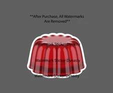 Jello Sticker Waterproof Decal Food Dessert Sugar Gelatin Dinner Gift NEW
