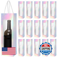Tioncy 24 Pcs Valentines Day Single Wine Bottle Gift Bag Bulk Wedding Champagne