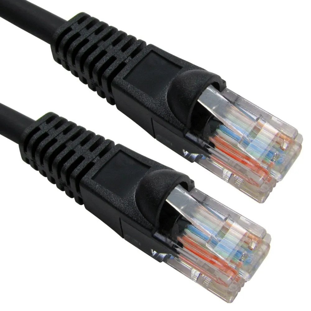 Cables Direct 2m Snagless Cat5e LSZH Patch Cable - Black